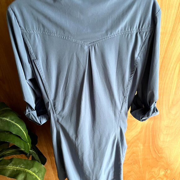 Coolibar UPF 50+ Travel Button-Up Shirt Dress - Size 8 - Picture 2 of 8